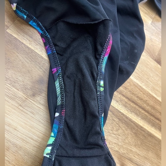 Swimsuits for All Ruched Sheer Full Support Padded Floral One Piece Swimsuit - Picture 7 of 13